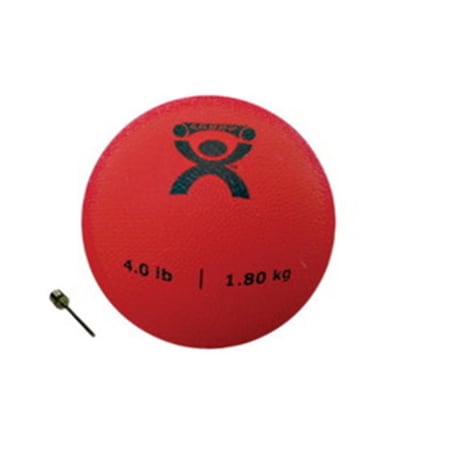 Fabrication Enterprises Cando PT Soft Medicine Ball, 4 lbs Rebounder Ball, Red FA129095